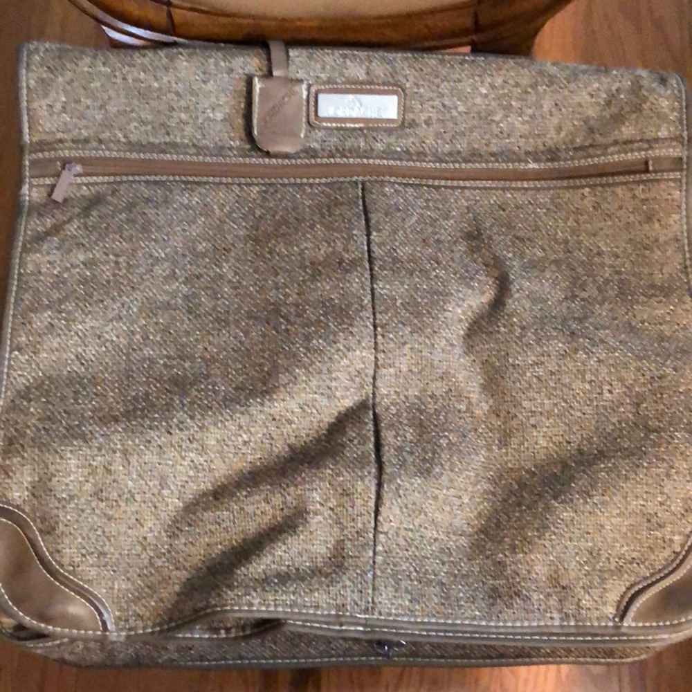 Vintage Jordache  Brown Tweed Garment Bag